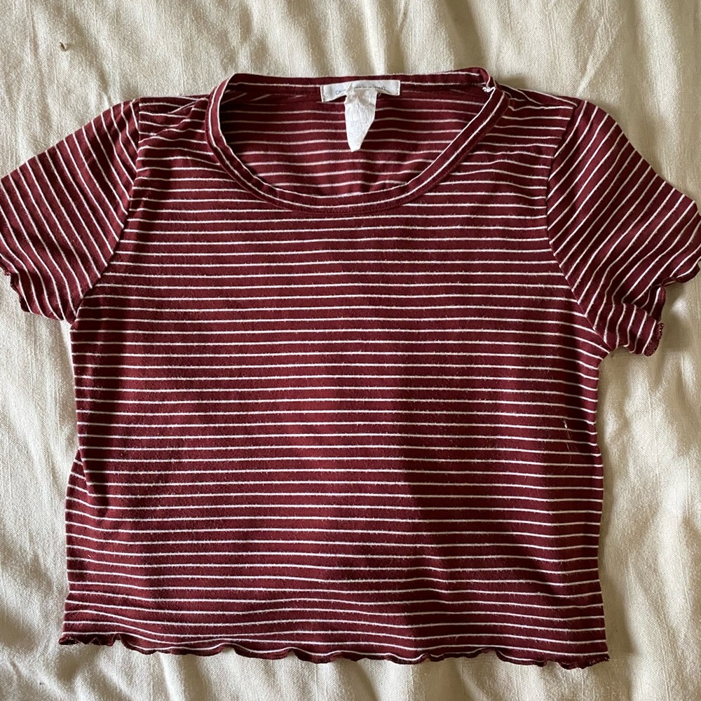 Caution to the Wind red and white stripe